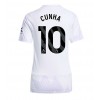 Manchester United Matheus Cunha #10 Bortedrakt Kvinner 2025-26 Kortermet